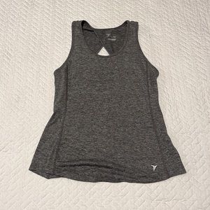 Gray Workout Tank atop